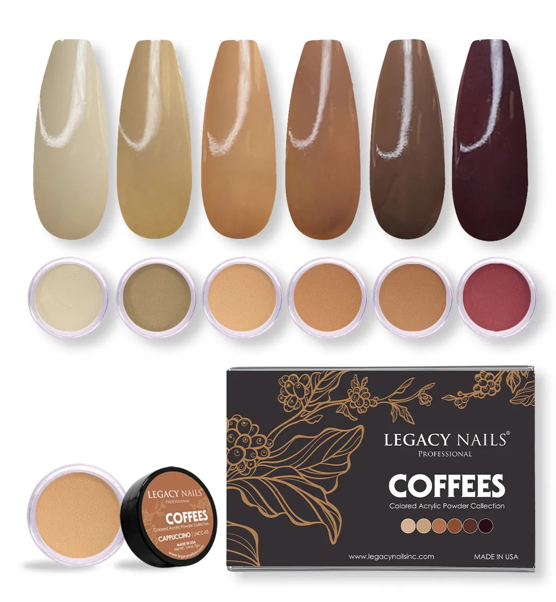 COFFEES ACRYLIC POWDER COLLECTION